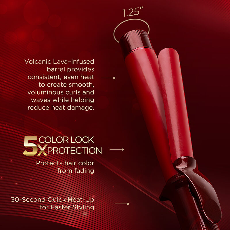 LAVA Ruby Anniversary Edition 1.25 Inch Curling Iron, , large image number null
